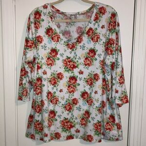 The Pioneer Woman Floral 3/4 Sleeve Blouse